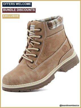 Waterproof PU Hiking Ankle Boots Lightweight Snow Winter Trekking